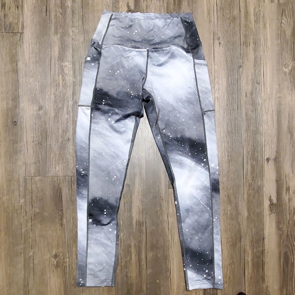 High waisted galaxy leggings